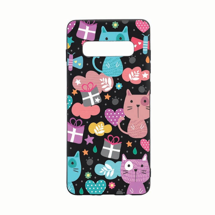 Силиконов калъф Unique за Samsung Galaxy S10 Plus, Lovely Cat, B041