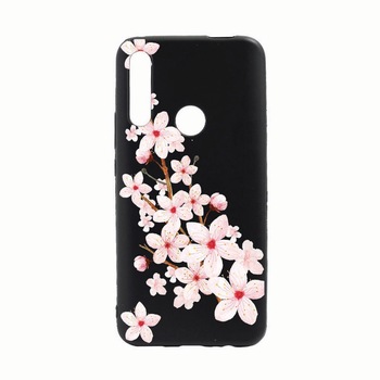 Husa Huawei Y7 2019, Spring Flower, rezistenta la uzura, anti-alunecare, din silicon Premium, B062 Husa Huawei Y7 2019, Spring Flower, rezistenta la uzura, anti-alunecare, din silicon Premium, B062