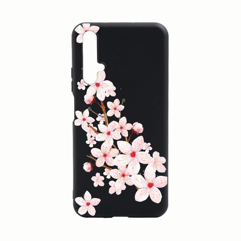 Husa Huawei Nova 5T, Spring Flower, rezistenta la uzura, anti-alunecare, din silicon Premium, B062