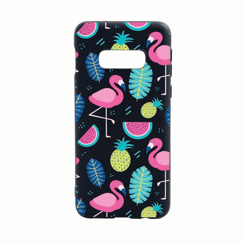 Husa Samsung Galaxy S10E, Flamingo, rezistenta la uzura, anti-alunecare, din silicon Premium, B091
