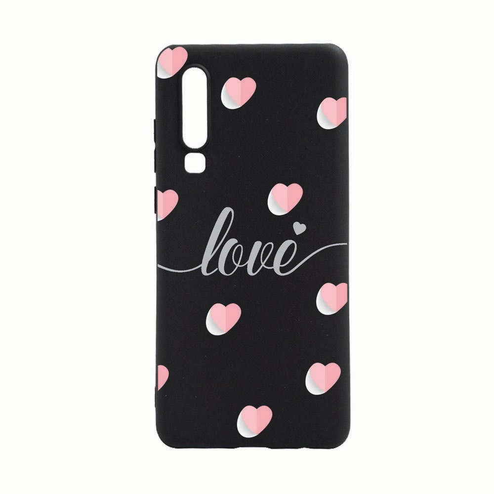 Husa Samsung Galaxy A7 2018, Flying Hearts, rezistenta la uzura, anti-alunecare, din silicon Premium, B085