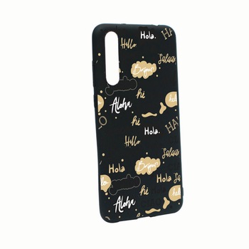 Husa Samsung Galaxy A70 / A70s, Hello, rezistenta la uzura, anti-alunecare, din silicon Premium, B078 Husa Samsung Galaxy A70 / A70s, Hello, rezistenta la uzura, anti-alunecare, din silicon Premium, B078