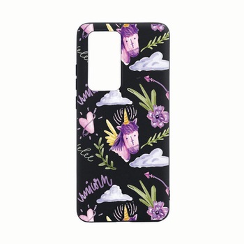 Husa Huawei P40, Unicorn Pattern, rezistenta la uzura, anti-alunecare, din silicon Premium, B089 Husa Huawei P40, Unicorn Pattern, rezistenta la uzura, anti-alunecare, din silicon Premium, B089