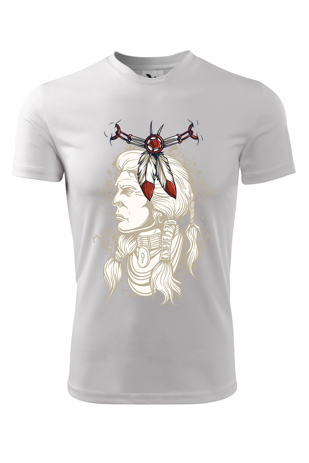 Tricou personalizat, Indian, Adler, Alb