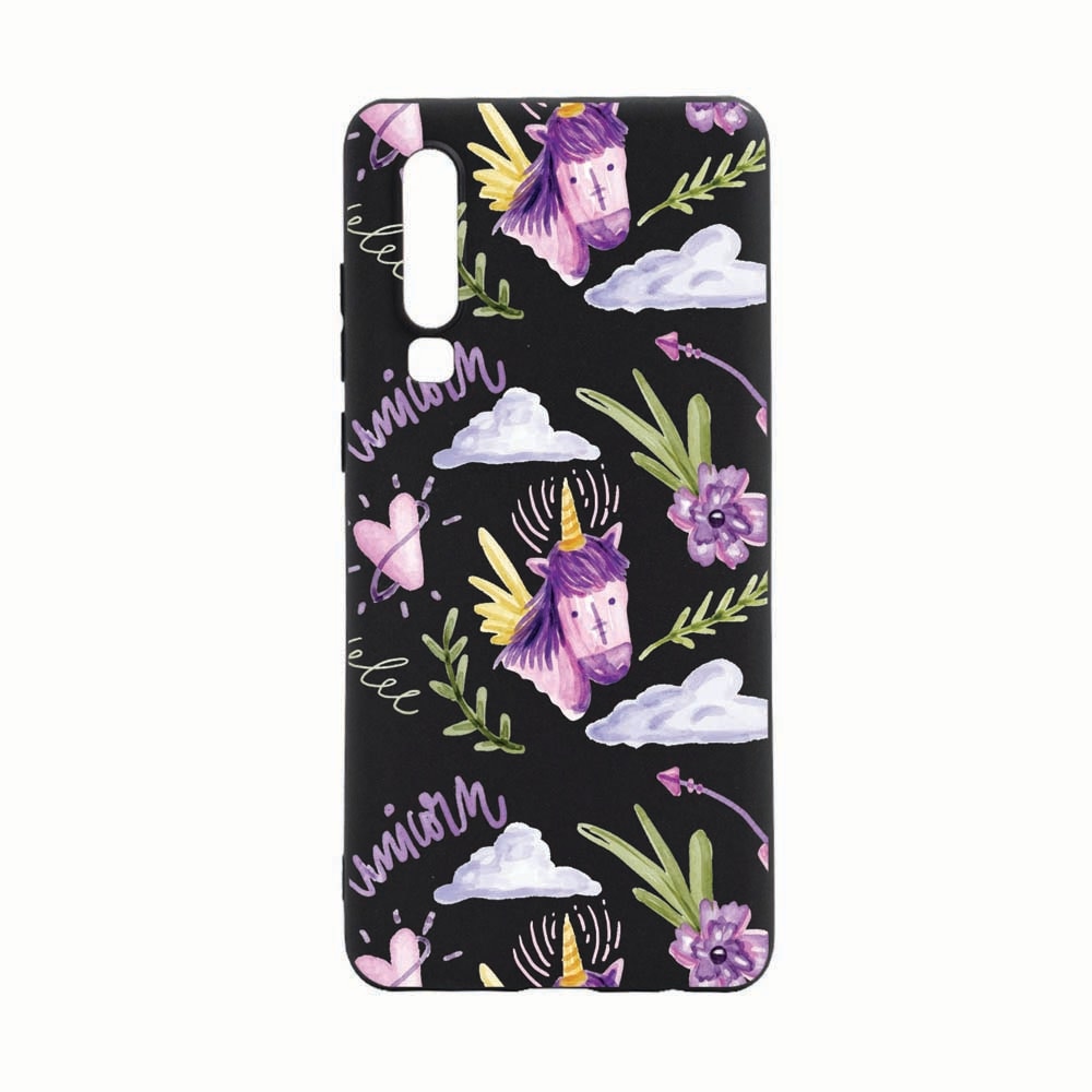 Husa Samsung Galaxy A7 2018, Unicorn Pattern, rezistenta la uzura, anti-alunecare, din silicon Premium, B089