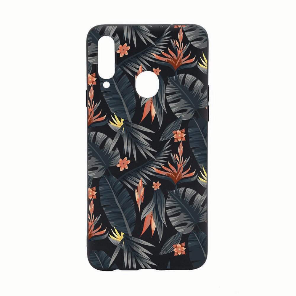 Husa Samsung Galaxy A20S, Tropical Pattern, rezistenta la uzura, anti-alunecare, din silicon Premium, B088