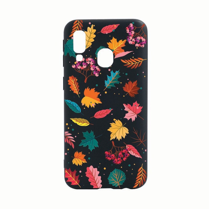 Husa Silicon, Compatibila cu Samsung Galaxy A40, Autumn, rezistenta la uzura, anti-alunecare, din silicon Premium, B099