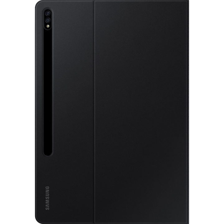 Samsung Galaxy Tab S7+ / S7 FE / S7 Lite Book Cover tok, Fekete