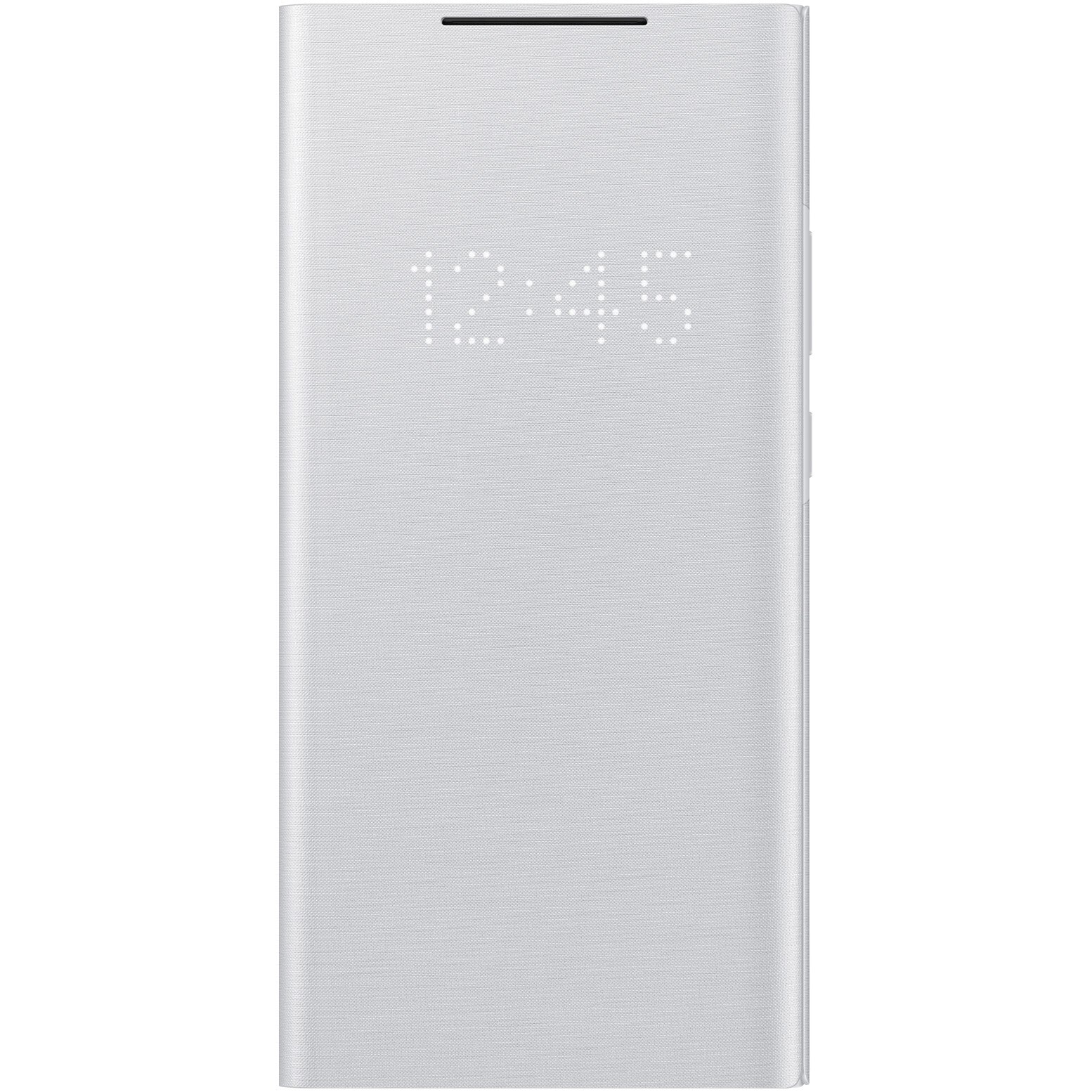 Husa de protectie Samsung LED View pentru Galaxy Note 20 Ultra, White Silver