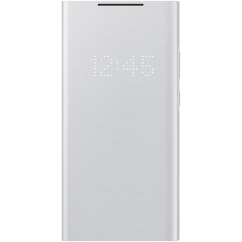 Husa de protectie Samsung LED View pentru Galaxy Note 20 Ultra, White Silver Husa de protectie Samsung LED View pentru Galaxy Note 20 Ultra, White Silver