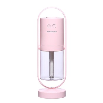 Umidificator si Purificator aer ultrasonic portabil, ZENNIC, rezervor 200ml, cu ioni negativi, LED 7 culori, rotatie 360 grade, Roz Umidificator si Purificator aer ultrasonic portabil, ZENNIC, rezervor 200ml, cu ioni negativi, LED 7 culori, rotatie 360 grade, Roz