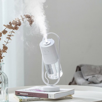 Umidificator si Purificator aer ultrasonic portabil, ZENNIC, rezervor 200ml, cu ioni negativi, LED 7 culori, rotatie 360 grade, Alb Umidificator si Purificator aer ultrasonic portabil, ZENNIC, rezervor 200ml, cu ioni negativi, LED 7 culori, rotatie 360 grade, Alb