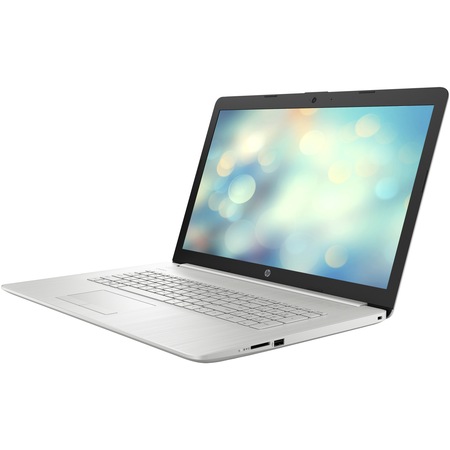 Laptop HP 17-by3027nq cu procesor Intel® Core™ i7-1065G7 pana la 3.90 GHz, 17.3", Full HD, 8GB, 256GB, NVIDIA® GeForce® MX330 2GB, Free DOS, Natural Silver