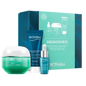 Set crema-gel de zi Biotherm Aquasource Gel 50 ml, balsam Night SPA 20 ml, ser Life Plankton 7 ml Set crema-gel de zi Biotherm Aquasource Gel 50 ml, balsam Night SPA 20 ml, ser Life Plankton 7 ml