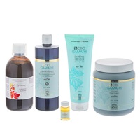 set 5 produse bio-organice pentru ingrijirea picioarelor umflate cu senzatie de greutate 2310ml lakshmi ulei crio 500ml argila protectoare 1000ml crema crio 250ml fiole protective 6 x10ml si extractul de plante 500ml imagen 17_0_
0