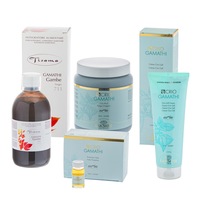 set 4 produse bio-organice pentru ingrijirea picioarelor umflate cu senzatie de greutate si care retin apa 1810ml lakshmi argila protectoare 1000ml crema crio 250ml fiole protective 6 x10ml si extractul de plante 500ml imagen 28_0_
0