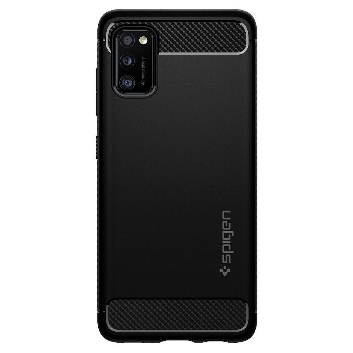 Husa Cover Spigen Rugged Armor pentru Samsung Galaxy A41 Matte Negru