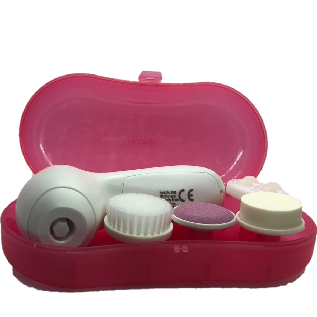 Perie electrica profesionala pentru curatare curatare faciala , JTS, 2 viteze, alb/roz