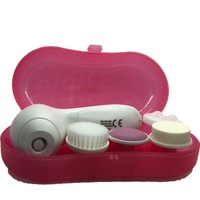 Perie electrica profesionala pentru curatare curatare faciala , JTS, 2 viteze, alb/roz