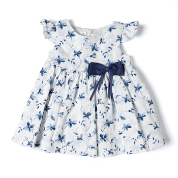 Rochie Babybol fetita imprimeu floral,funda navy Rochie Babybol fetita imprimeu floral,funda navy