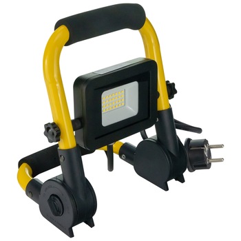 Proiector LED HEPOL, cu stativ pliabil, IP65, 20W, galben/negru, lumina rece Proiector LED HEPOL, cu stativ pliabil, IP65, 20W, galben/negru, lumina rece