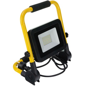 Proiector LED HEPOL, cu stativ pliabil, IP65, 50W, galben/negru, lumina rece Proiector LED HEPOL, cu stativ pliabil, IP65, 50W, galben/negru, lumina rece