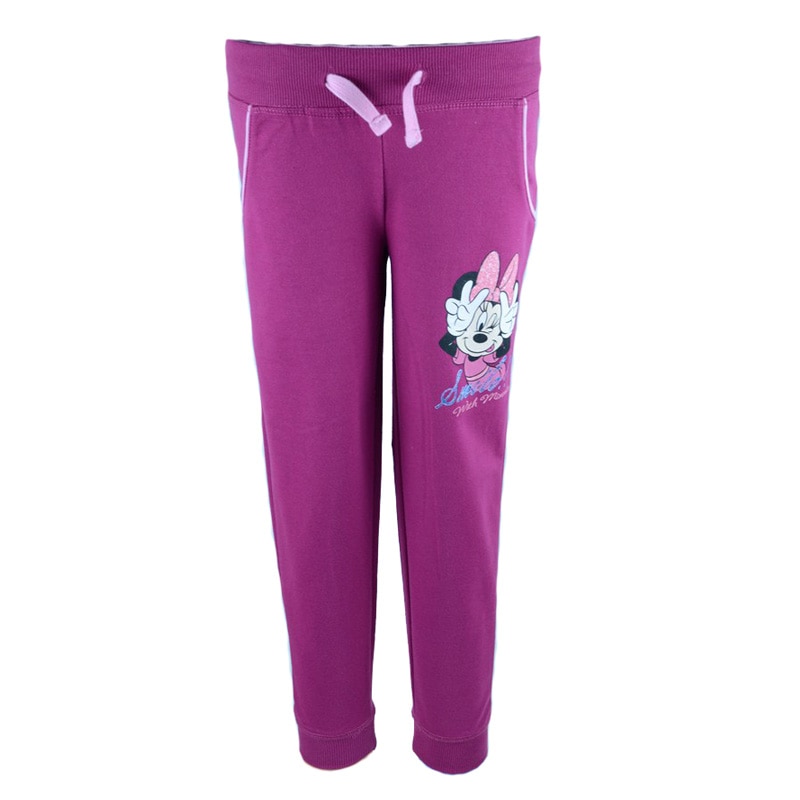 Pantaloni sport pentru fete Disney Minnie Mouse DISM-GPTR42584-122-cm, Fucsia 122 CM