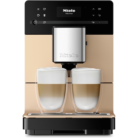 Espressor automat Miele CM 5510 Silence PearlFinish, 15 bar, 1.3 L, OneTouch for Two, AromaticSystem, Profiluri utilizator, Crem