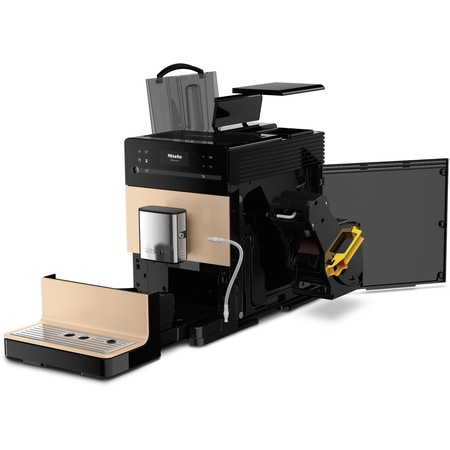 Espressor automat Miele CM 5510 Silence PearlFinish, 15 bar, 1.3 L, OneTouch for Two, AromaticSystem, Profiluri utilizator, Crem