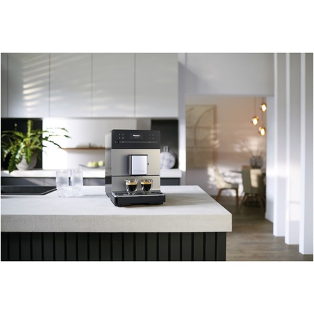 Espressor automat Miele CM 5510 Silence Silver, 15 bar, 1.3 L, OneTouch for Two, AromaticSystem, Profiluri utilizator, Argintiu