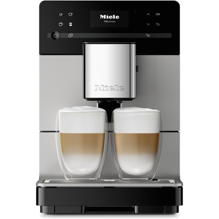 Espressor automat Miele CM 5510 Silence Silver, 15 bar, 1.3 L, OneTouch for Two, AromaticSystem, Profiluri utilizator, Argintiu
