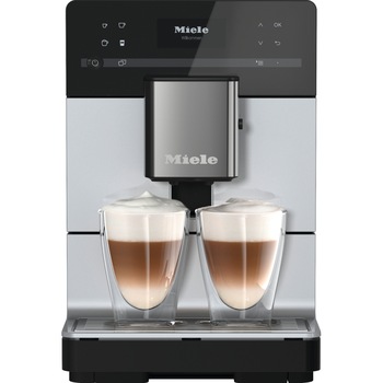 Espressor automat Miele CM 5510 Silence Silver, 15 bar, 1.3 L, OneTouch for Two, AromaticSystem, Profiluri utilizator, Argintiu Espressor automat Miele CM 5510 Silence Silver, 15 bar, 1.3 L, OneTouch for Two, AromaticSystem, Profiluri utilizator, Argintiu
