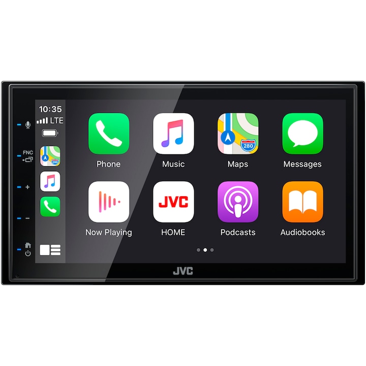 Мултимедиен плеър за кола JVC KW-M560BT 50Wx4, 6.8-инчов сензорен екран, Apple CarPlay, Android Auto, USB Mirroring for Android, Bluetooth, 13-Band EQ