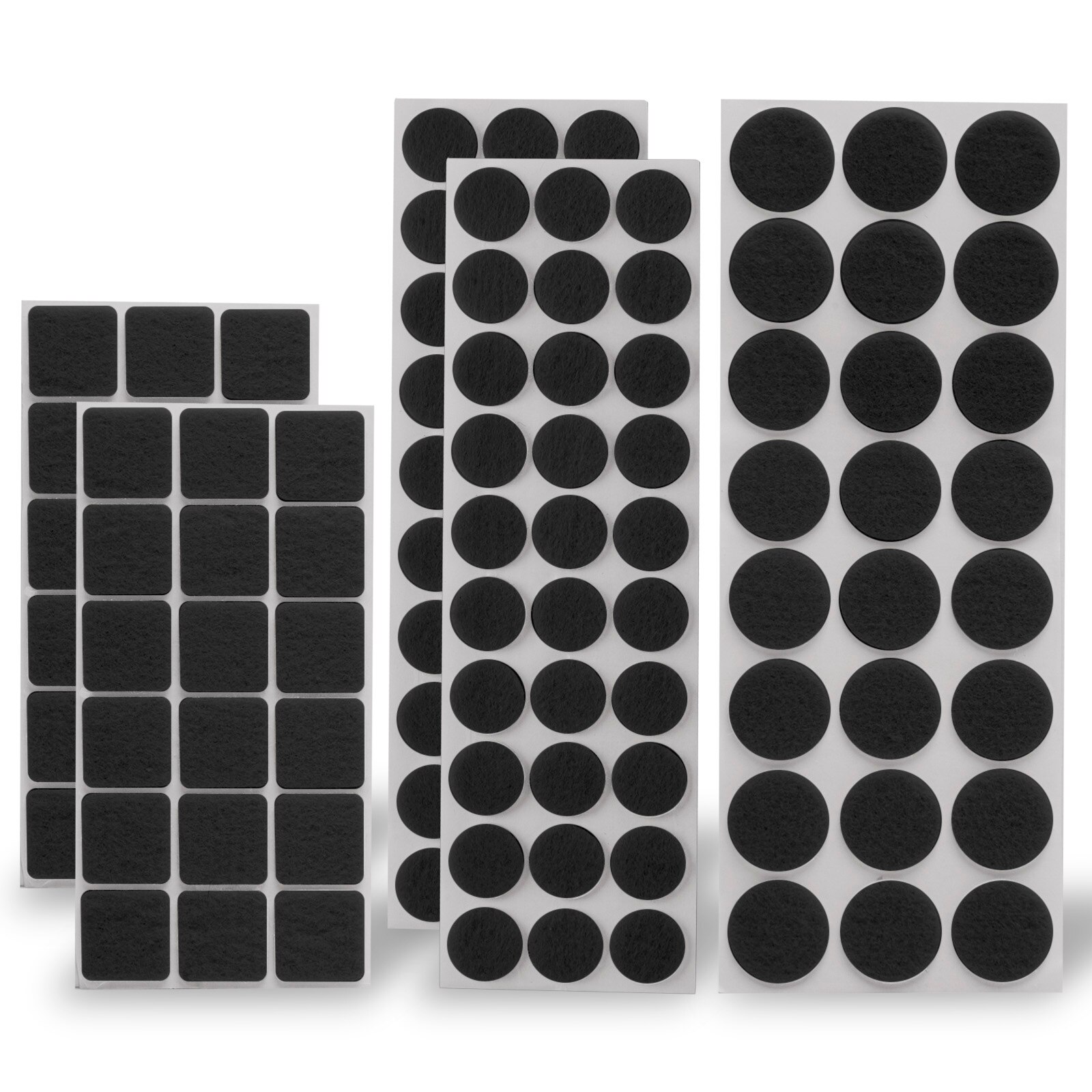 Set 120 protectii autoadezive pentru mobilier, Family, Pasla, Negru