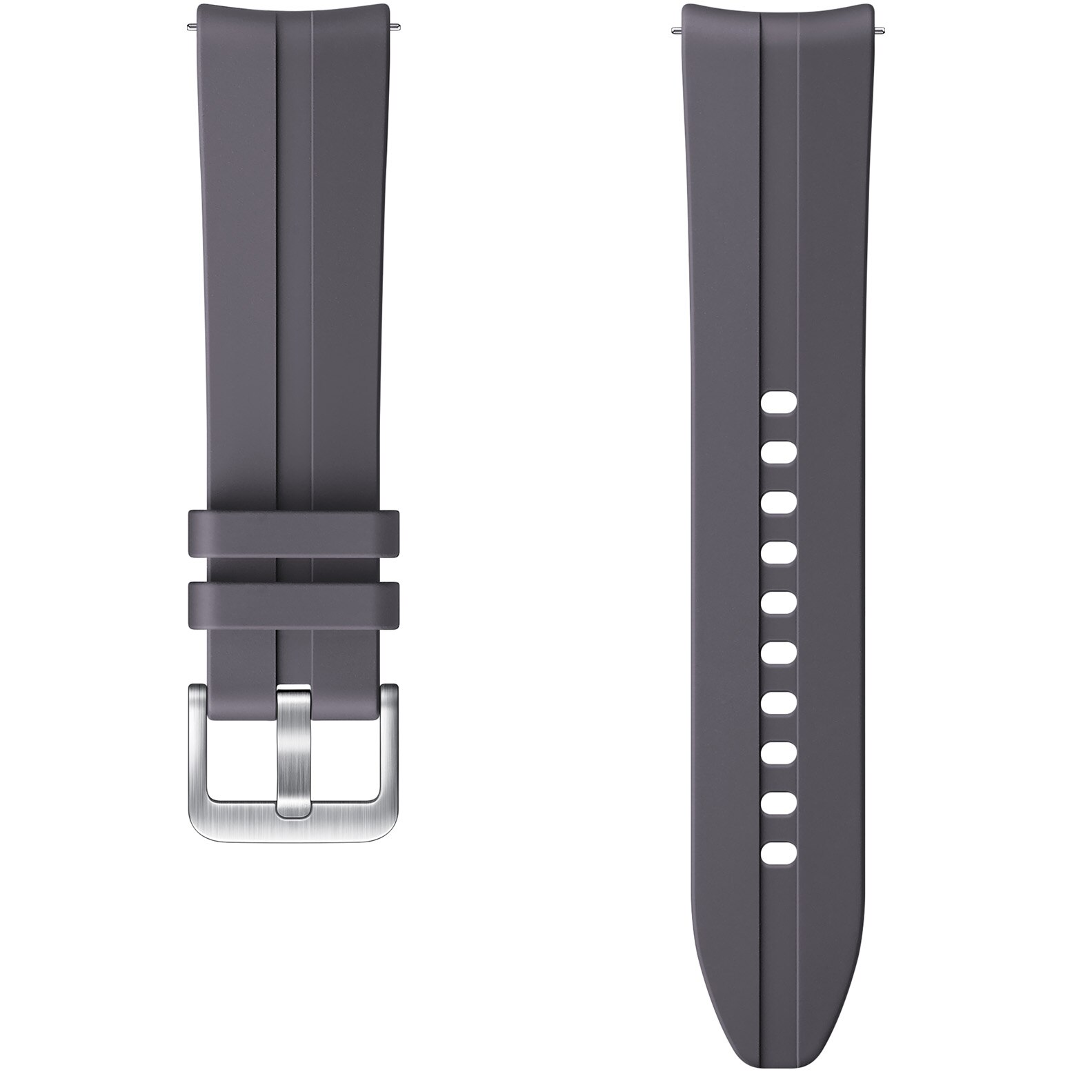 Curea ceas smartwatch Samsung Galaxy Watch3, Ridge Sport, 20mm, S/M, Gray