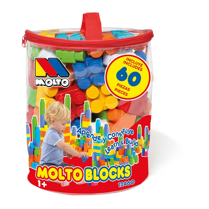 Molto táska 60 darab építőkockával