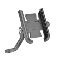 Stand motocicleta telefon Bicicleta electrica Reglabil clema Oglinda retrovizoare suport Negru