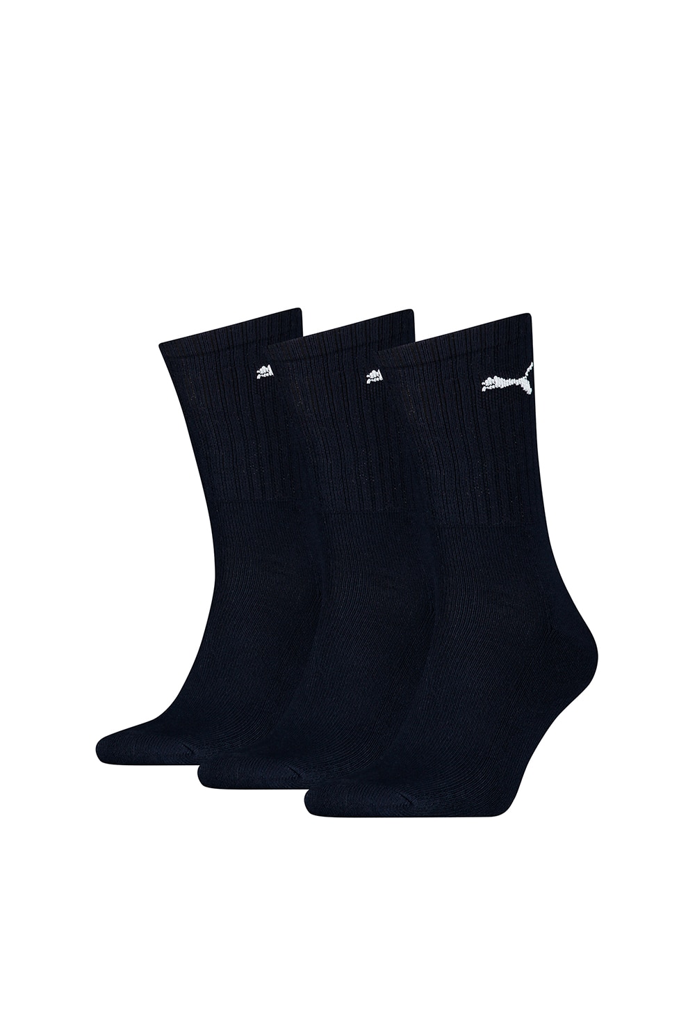 Puma, Set de sosete unisex scurte - 3 perechi, Negru stins/Alb, 35-38