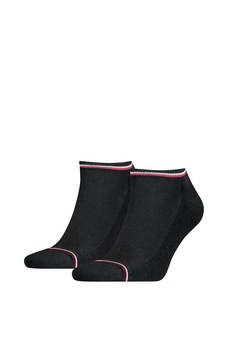 Tommy Hilfiger, Set de sosete scurte cu terminatie constrastanta - 2 perechi Tommy Hilfiger, Set de sosete scurte cu terminatie constrastanta - 2 perechi
