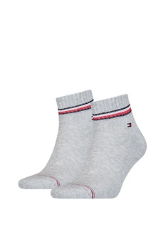 Tommy Hilfiger, Set de sosete scurte cu logo - 2 perechi Tommy Hilfiger, Set de sosete scurte cu logo - 2 perechi