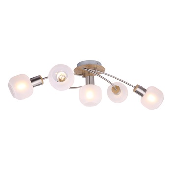 Plafoniera Loggi Globo, 54302-5, Nichel, 5xE14 Plafoniera Loggi Globo, 54302-5, Nichel, 5xE14