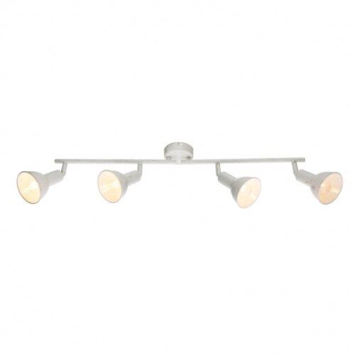 Spot, Globo CALDERA 54648-4, metal alb patinat cu auriu, 690x150x195