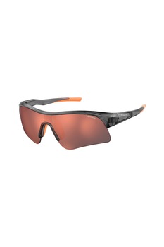 Polaroid, Ochelari de soare wrap polarizati, Gri/Portocaliu, 99-0-130 Standard Polaroid, Ochelari de soare wrap polarizati, Gri/Portocaliu, 99-0-130 Standard