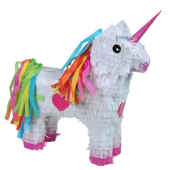 Pinata unicorn, Zola®, cu freanjuri, 39x13x47 Pinata unicorn, Zola®, cu freanjuri, 39x13x47