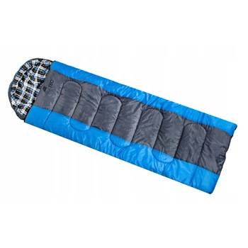 Sac de Dormit plic, 200x75 cm albastru/negru Sac de Dormit plic, 200x75 cm albastru/negru