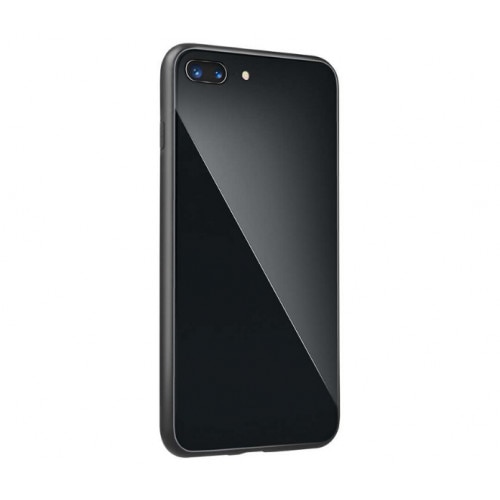 Husa cu spate din sticla pentru Samsung Galaxy S9, Negru