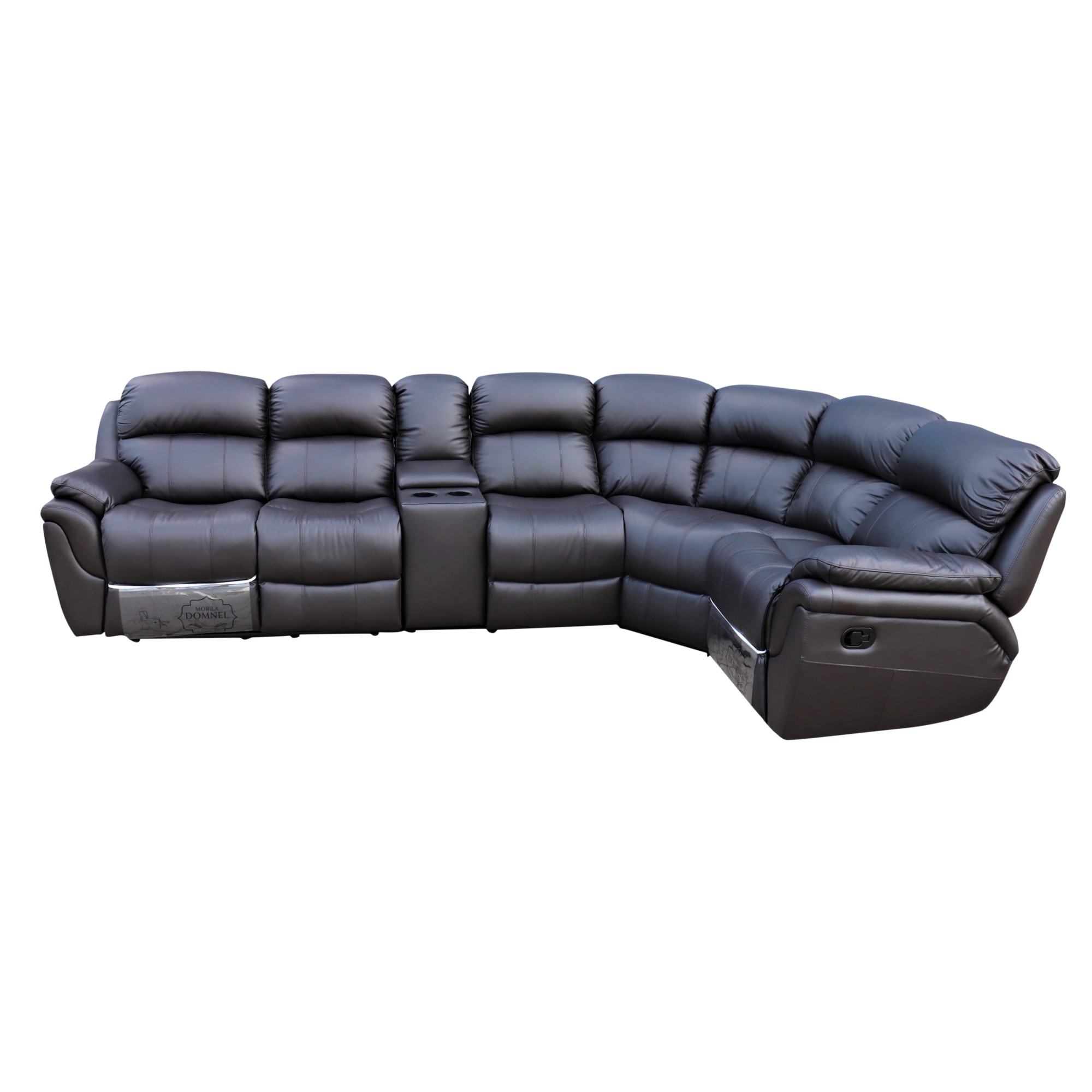 Coltar Md 2458 Wenge (B-5009-65) INTERSCHIMBABIL,cu 2 reclinere manuale, Mobila Domnel, Piele naturala suprafata de contact, 2LR-K08-1M-C-1RR