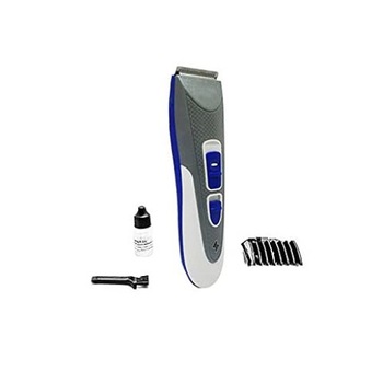 Aparat de tuns si ras reincarbail, Functionare electrica, Tehnologie Indicator LED, Buton Pornire/Oprire, 3 Trepte de Reglare a marimii de tundere, 5 W, 220V-240V 50/60Hz, Argintiu/Alb Aparat de tuns si ras reincarbail, Functionare electrica, Tehnologie Indicator LED, Buton Pornire/Oprire, 3 Trepte de Reglare a marimii de tundere, 5 W, 220V-240V 50/60Hz, Argintiu/Alb