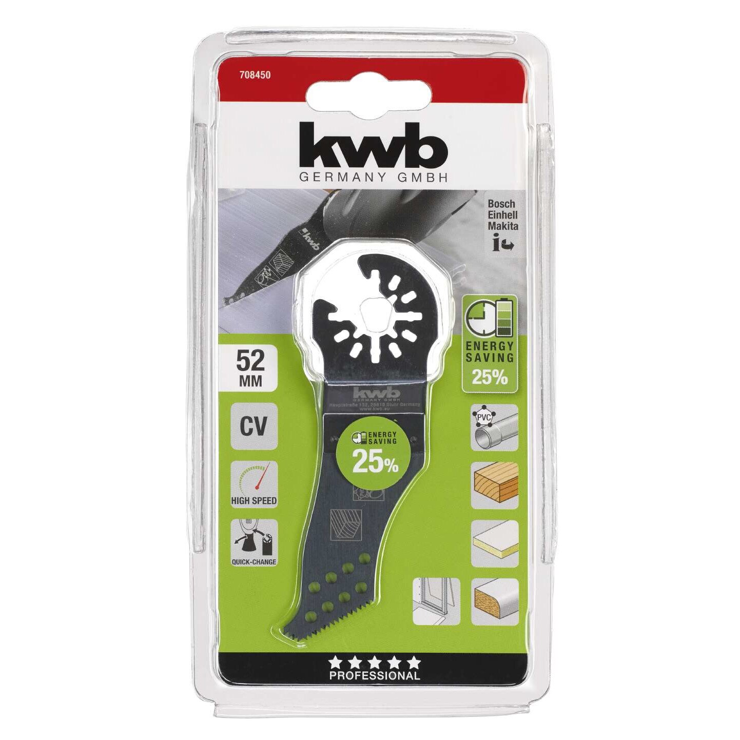 Lama Multifunctional MG, 52 mm pentru lemn si plastic, KWB Professional
