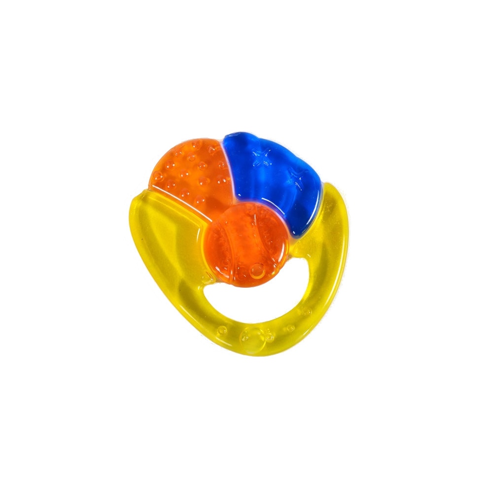 Jucarie dentitie Cangaroo Yellow Rainbow